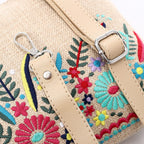 CLUTCH BAG WITH FLORAL DESIGN
