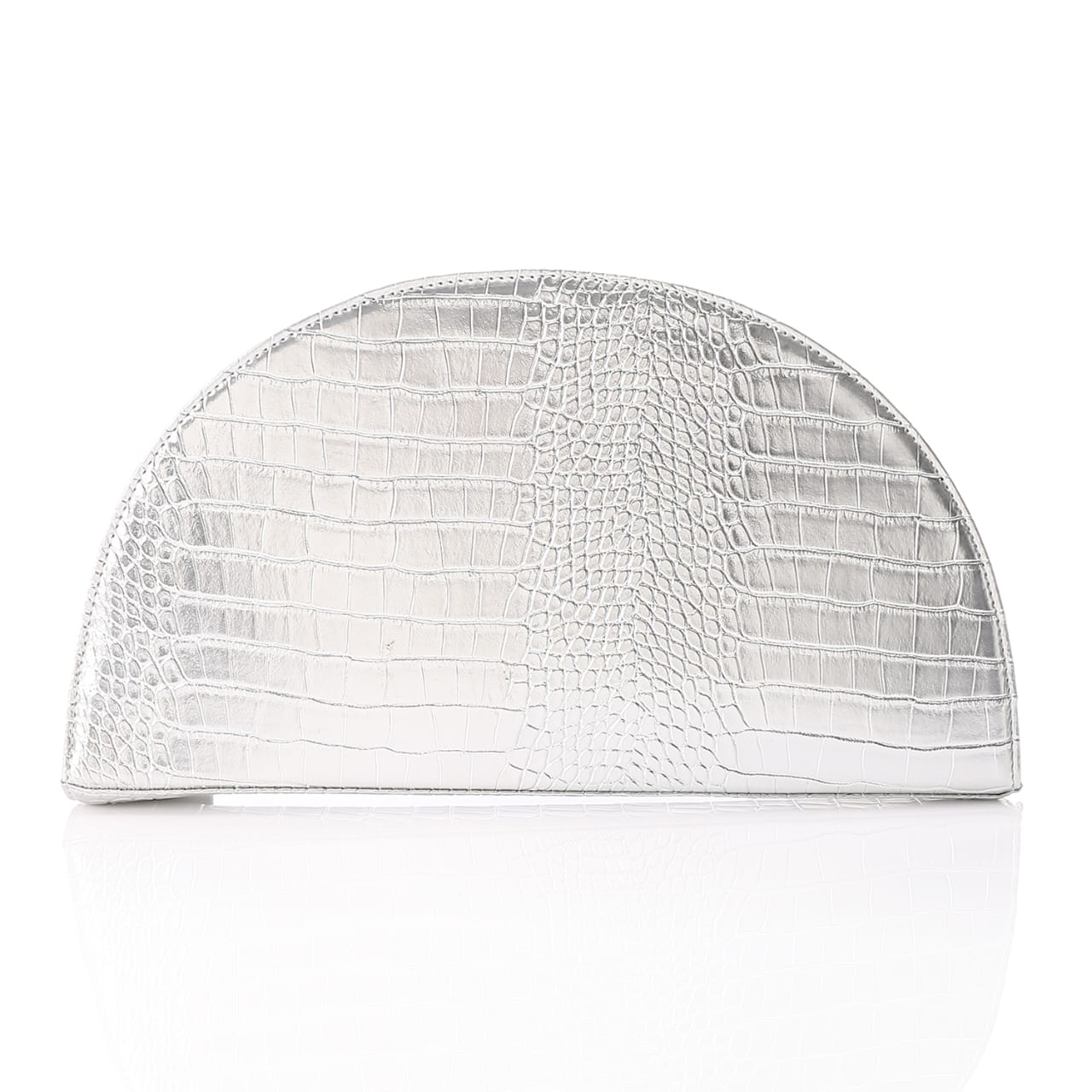 ROUND CLUTCH BAG LEATHER