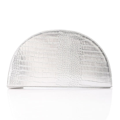 ROUND CLUTCH BAG LEATHER
